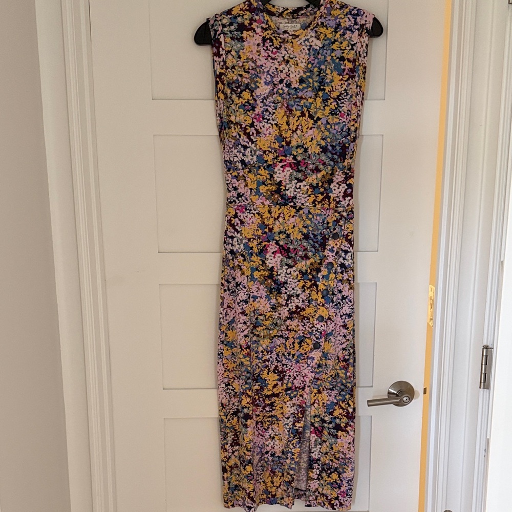 Grey State Sleeveless Maxi Dress in Multi Floral Print